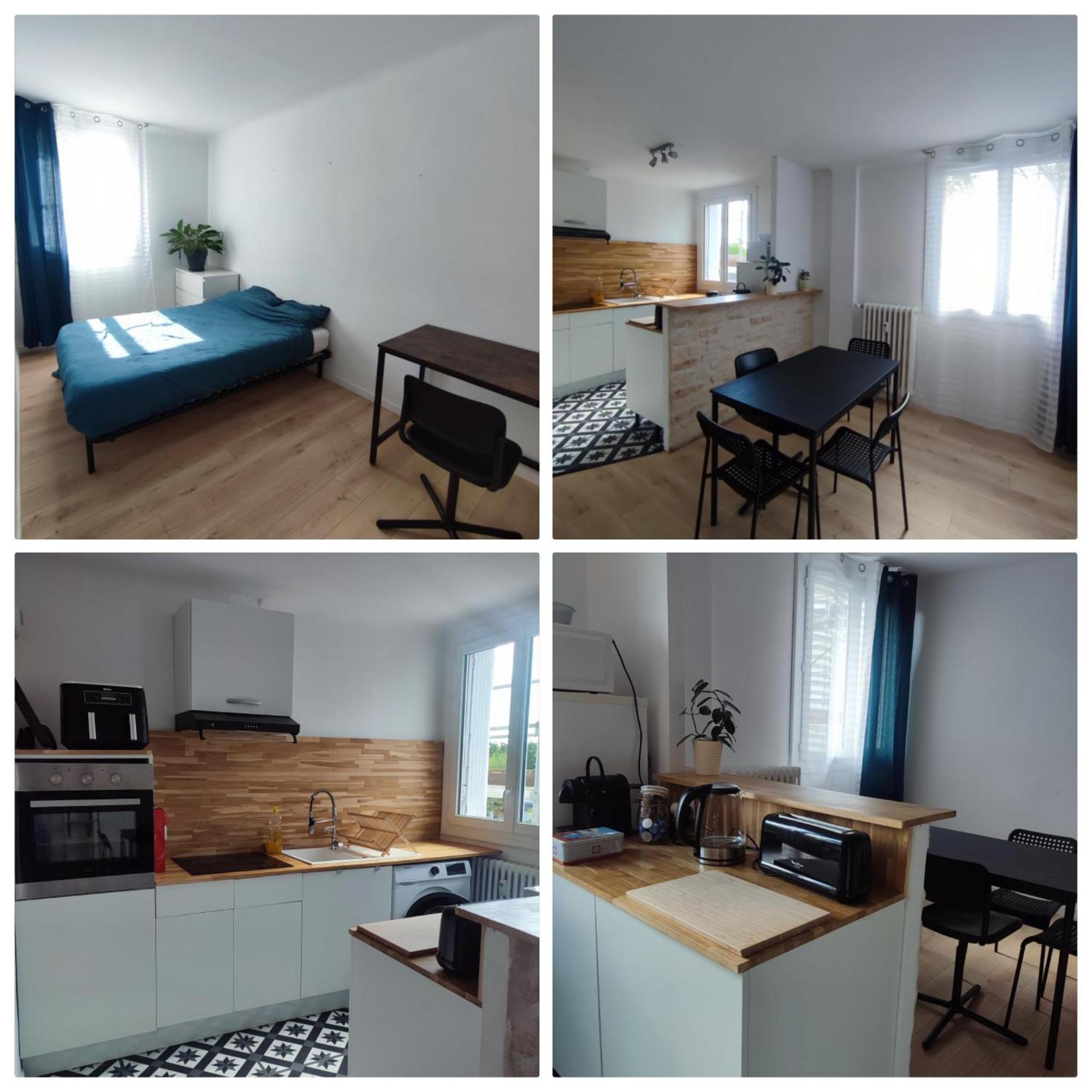 Chambre Dans Appartement Les Grands Noels Saint-Sebastien-sur-Loire Luaran gambar
